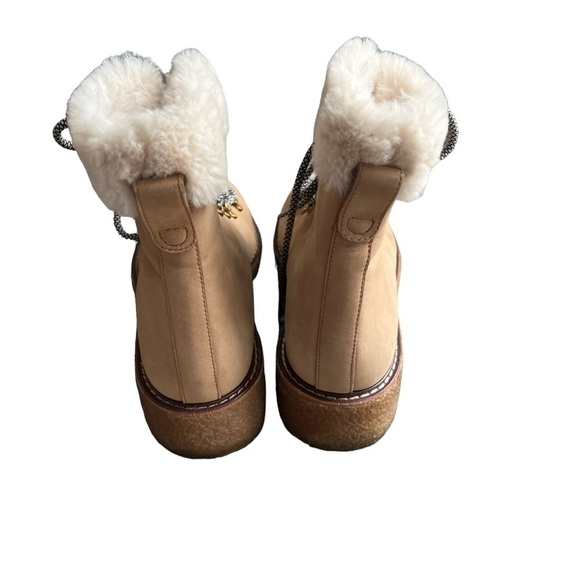 J. Crew - Winter Boots With Wedge Crepe Sole Fur Lined Sz 9 - Picture 6 of 11